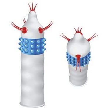 Стимулирующая насадка-презерватив "Luxe Злой Ковбой" 