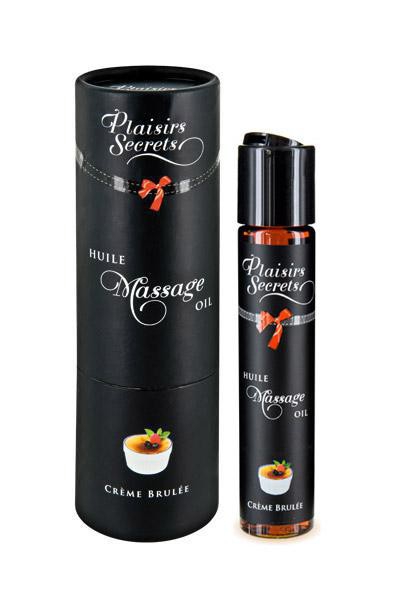 Массажное масло &quot;Plaisirs Secrets&quot; с ароматом и вкусом крем-брюле, 59ml 