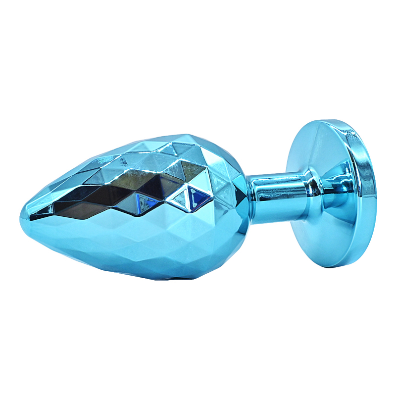 Пробка рельефная с кристаллом &quot;Kanikule&quot; голубая, M 